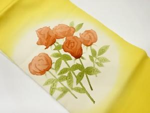 塩瀬薔薇模様名古屋帯